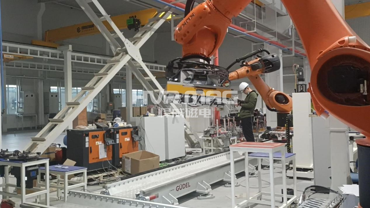 磁力機械手自動化翻轉(zhuǎn)搬運200-300kg非標(biāo)工件