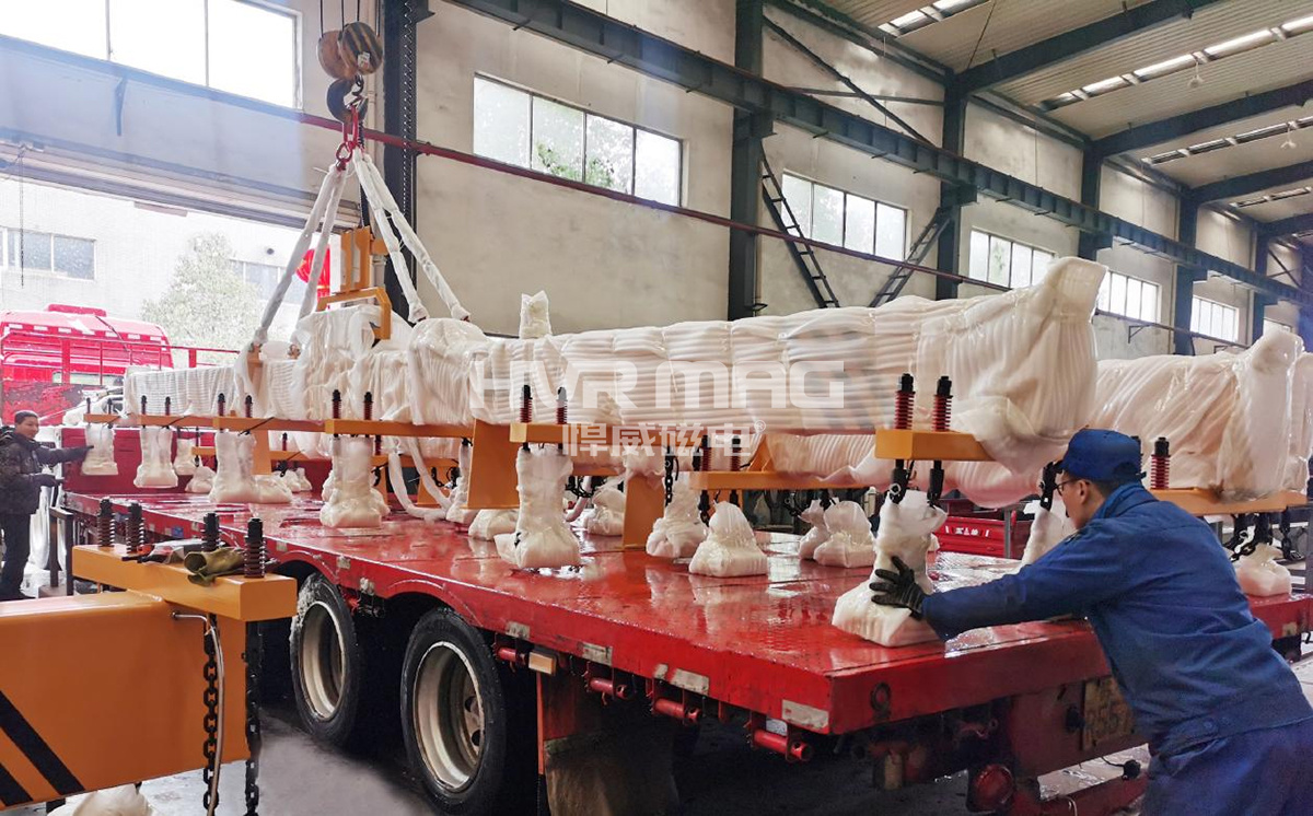無懼風雪，悍威磁電6臺電永磁吊具成功發貨